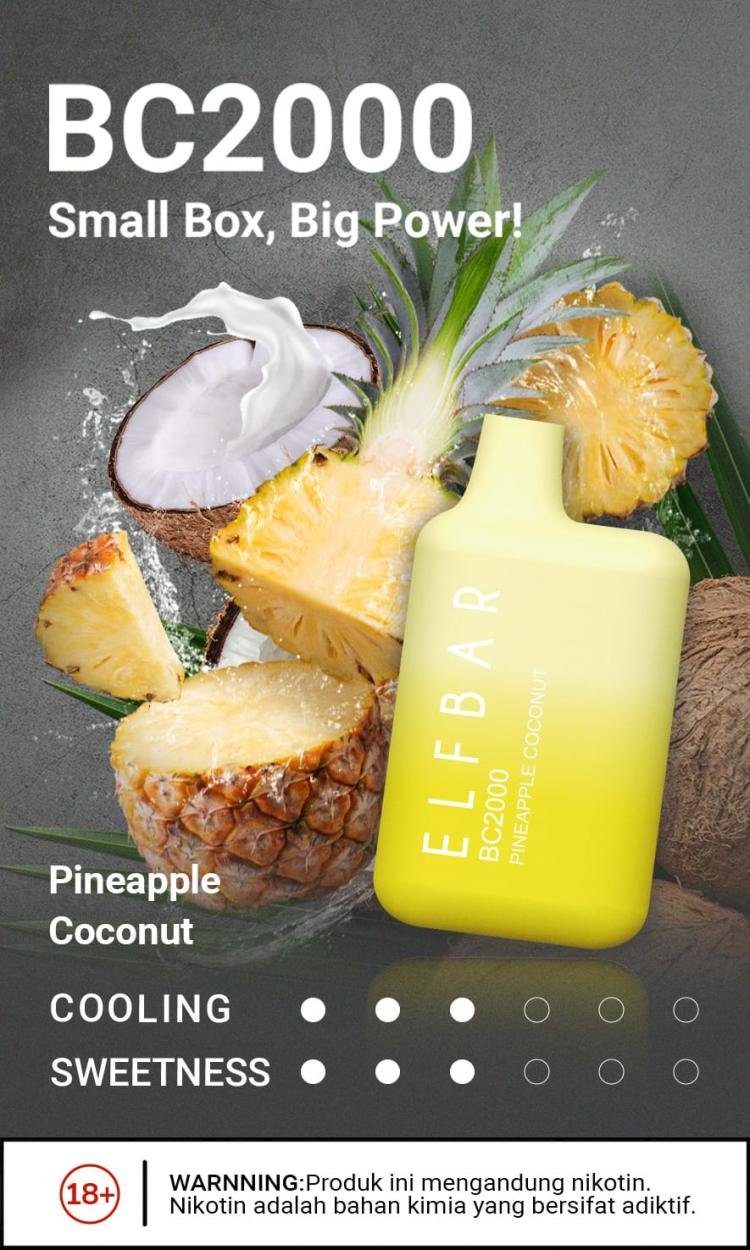 ELFBAR BC 2000 PINEAPPLE COCONUT
